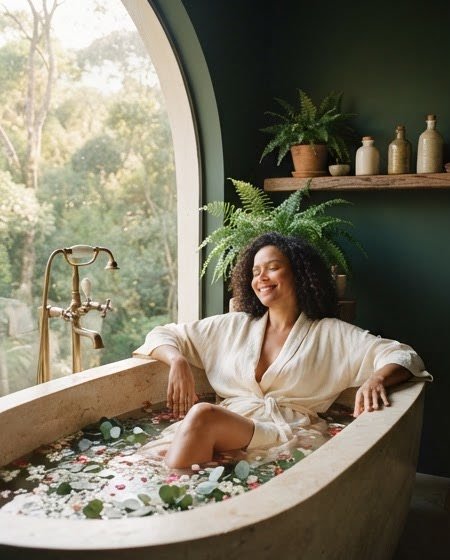 Banho botânico restaurador