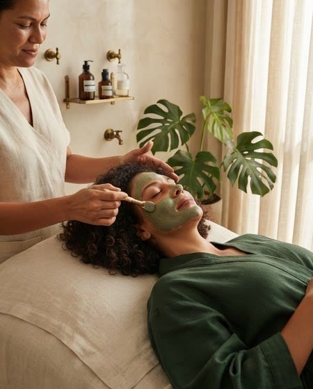 Máscara facial botânica